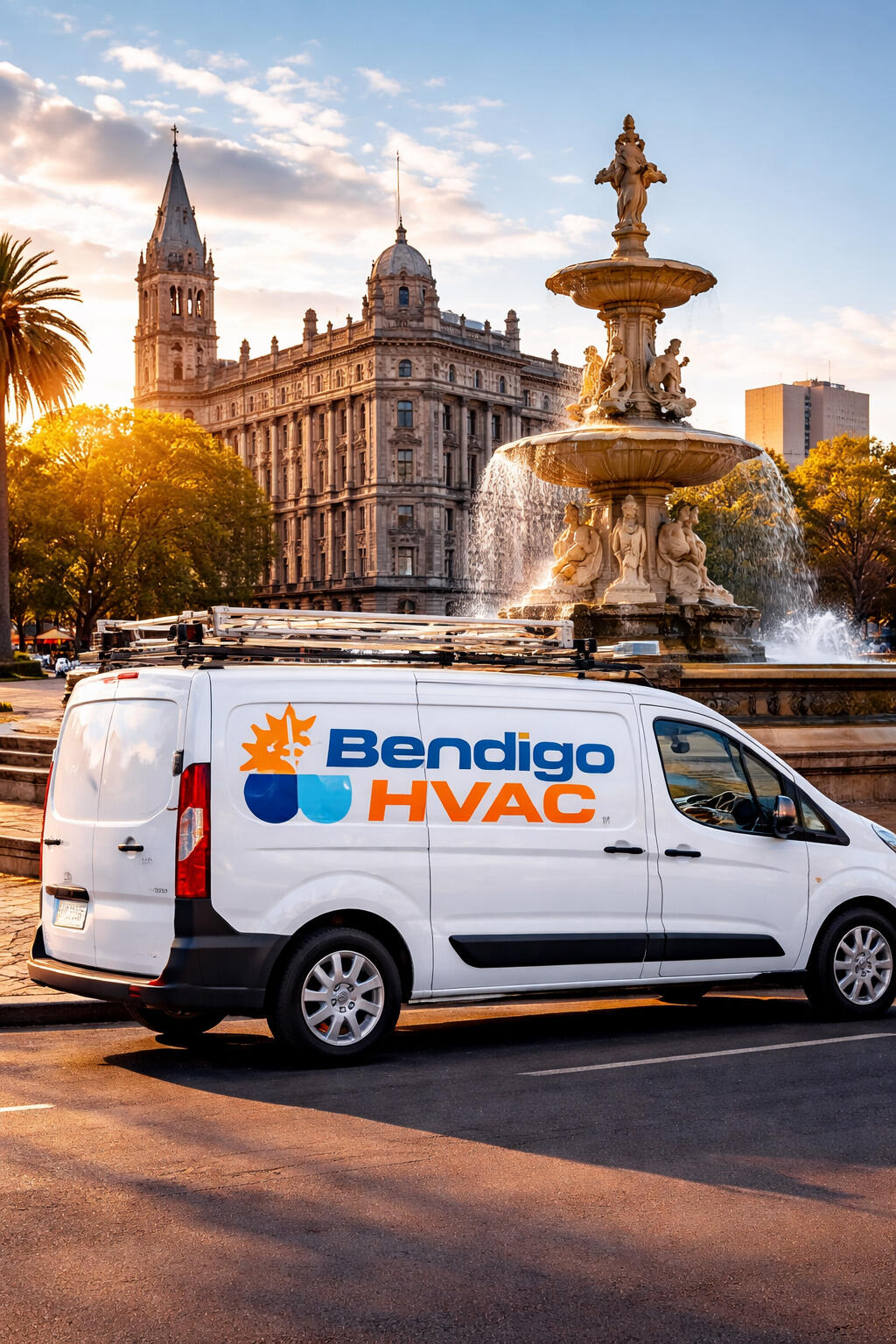 Bendigo HVAC service van operating in Bendigo